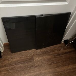 NWT Set of 2 Black Canvases